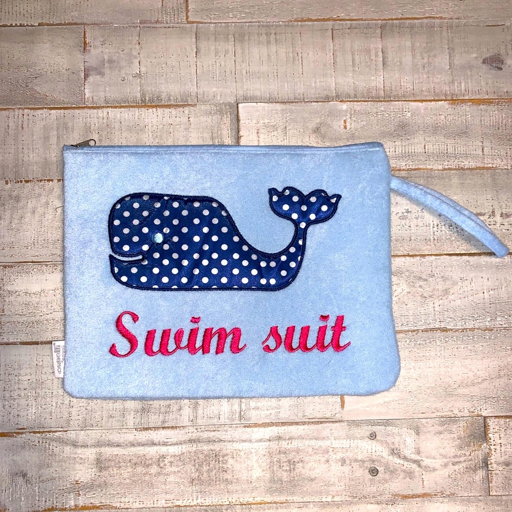 Swim Suit Waterproof Bag - Whale Pattern